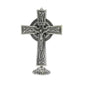 Ornament Art Jesus Antique Silver Plated Deatachable Standing Crucifix Desk - Nazareth Store