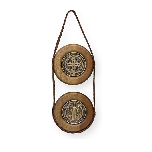Ornament Medallion Hanging Protection Wall Hanger on Leather Strap - Nazareth Store