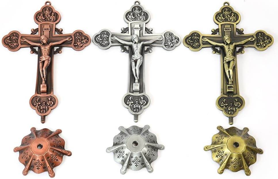 Antique Copper Plated Deatachable Standing Crucifix - Nazareth Store