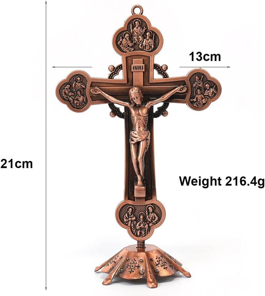 Antique Copper Plated Deatachable Standing Crucifix - Nazareth Store