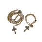 Antique Bronze Alloy Beads Paracord 5 Decades Rosary Necklace and One Decade Rosary Set - Nazareth Store