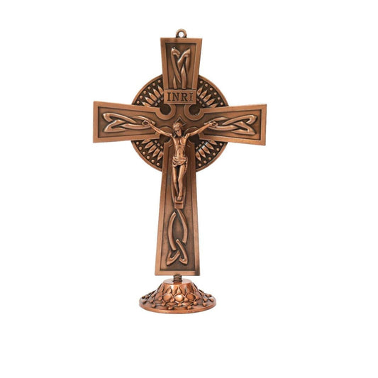 Antique Copper Plated Deatachable Standing Crucifix - Nazareth Store