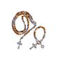Gemstone Rosary Beads Paracord Set St. Michael Necklace & St. Benedict 22" Nazareth Store