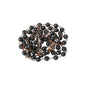 Black Obsidian Natural Stone Rosary Beads Necklace Holy Soil & Cross Crucifix - Nazareth Store